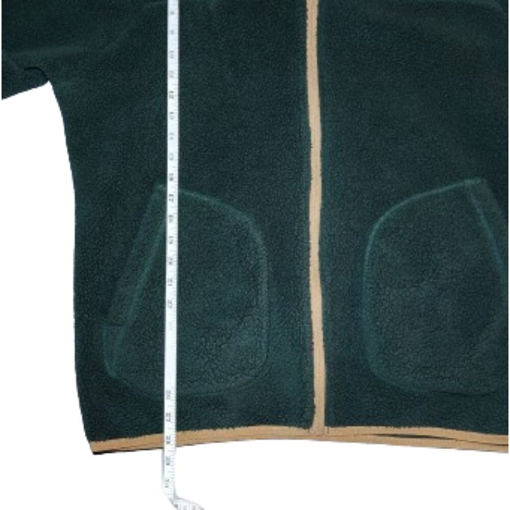 Columbia Rugged Ridge Sherpa Fleece Size Large Forest Green Hiking Travel Jacket - Picture 3 of 6